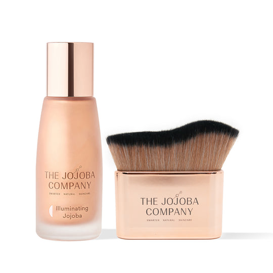 Kabuki Brush and Illuminating Jojoba