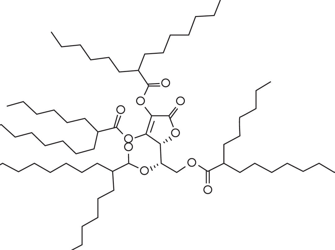 A complex chemical structure with multiple rings and chains.